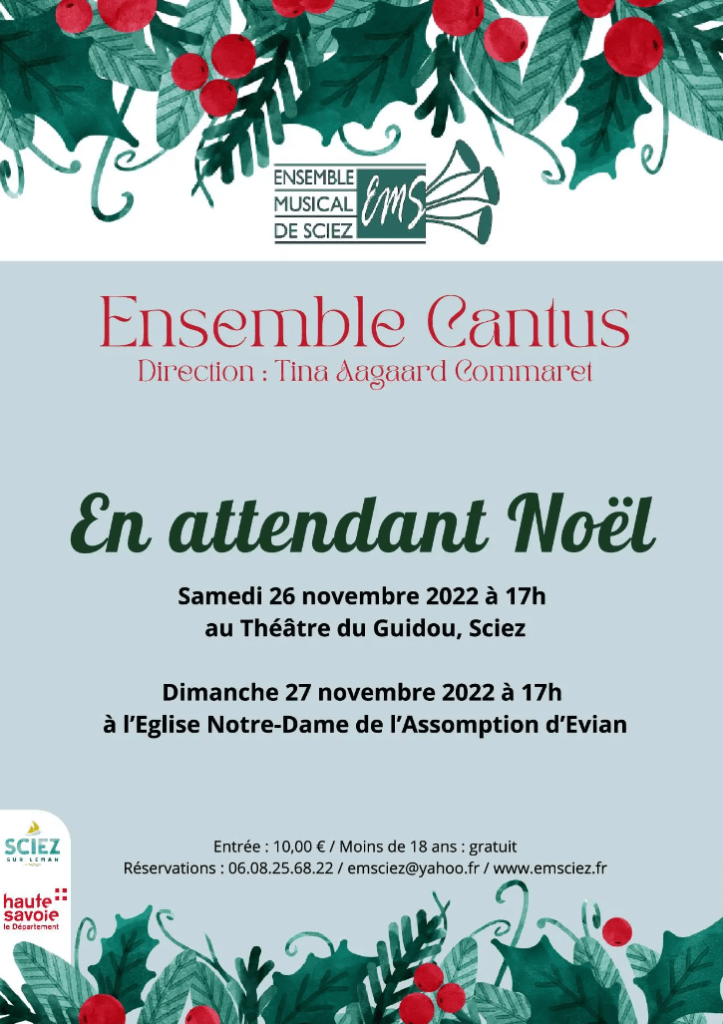Concert de l'ensemble Cantus "En attendant Noël" 1